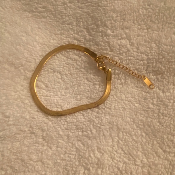 Gold plated bracelet over stainless steel - Picture 2 of 5